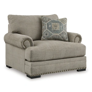 Ashley Furniture Galemore Fabric Chair & a Half in Quarry