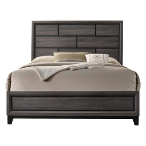 ACME Valdemar Panel Bed, Weathered Gray