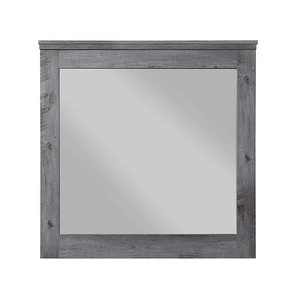 ACME Vidalia Wood Square Mirror, Gray