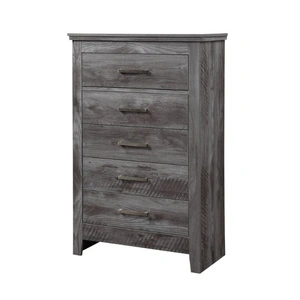 ACME Vidalia Wood Chest w/5 Drawers, Gray