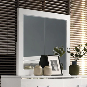 ACME Chelsie Wood Rectangular Mirror