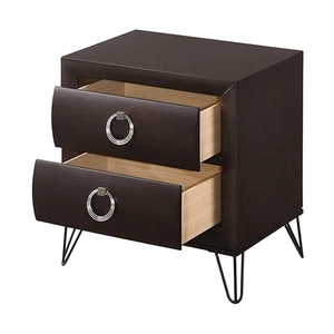 ACME Tablita Wood/Wood Veneer Nightstand, Dark Merlot
