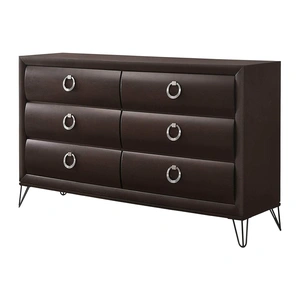 ACME Tablita Wood/Wood Veneer Dresser, Dark Merlot