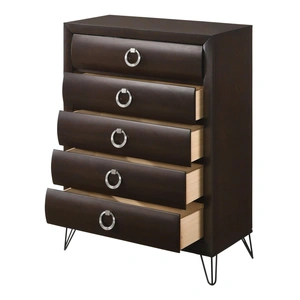 ACME Tablita Wood/Wood Veneer Chest, Dark Merlot