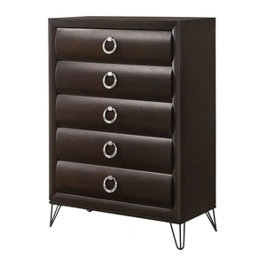 ACME Tablita Wood/Wood Veneer Chest, Dark Merlot