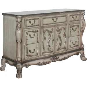 ACME Dresden 7-Drawer 2-Door Dresser, Vintage Bone White