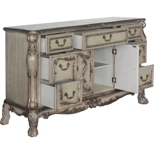 ACME Dresden 7-Drawer 2-Door Dresser, Vintage Bone White
