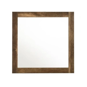 ACME Morales Wood Square Mirror, Rustic Oak