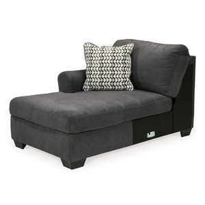 Ashley Furniture Ambee Fabric Left 3-Piece Sectional w/Chaise, Slate