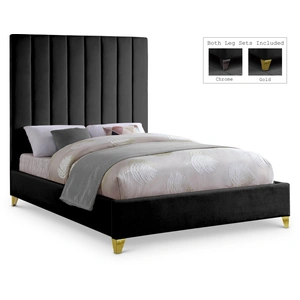 Meridian Furniture Via Velvet Bed