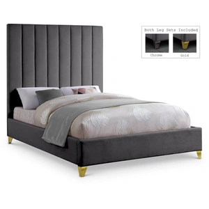 Meridian Furniture Via Velvet Bed
