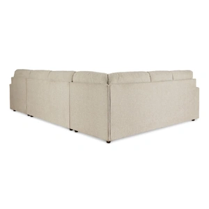 Ashley Furniture Edenfield 3-Piece Polyester U-Shaped Sectional Sofa w/Right Arm Chaise Facing