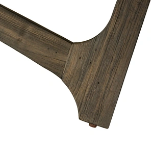 Liberty Furniture Cascade Concrete Composite Top Oval Cocktail Table, Wirebrush Rustic Brown