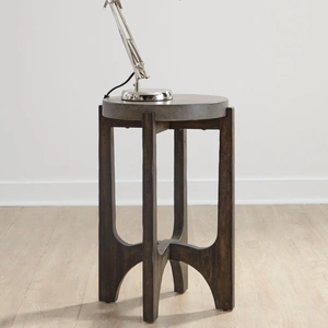 Liberty Furniture Cascade Concrete Top Cocktail Set | Rustic Brown Finish, Wirebrush Rustic Brown