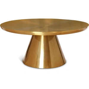 Meridian Furniture Martini 36-inch Round Stainless Steel Coffee Table