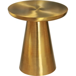 Meridian Furniture Martini 20-inch Round Brushed Stainless Steel End Table