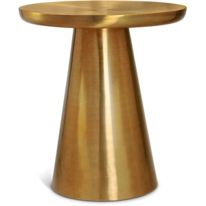 Meridian Furniture Martini 20-inch Round Brushed Stainless Steel End Table