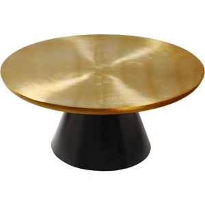 Meridian Furniture Martini 36-inch Round Stainless Steel Coffee Table