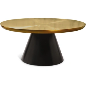 Meridian Furniture Martini 36-inch Round Stainless Steel Coffee Table