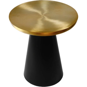 Meridian Furniture Martini 20-inch Round Brushed Stainless Steel End Table