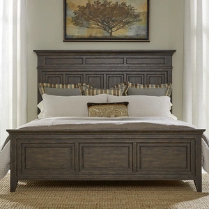 Liberty Furniture Paradise Valley Wood Panel Bedroom Set | Saddle Brown | Liberty, Saddle Brown