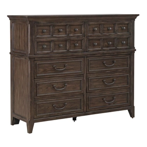 Liberty Furniture Paradise Valley Wood Chesser w/10 Drawers in Saddle Brown