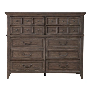 Liberty Furniture Paradise Valley Wood Chesser w/10 Drawers in Saddle Brown