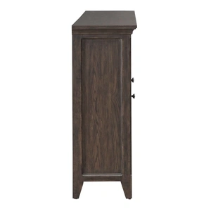 Liberty Furniture Paradise Valley Wood Hall Buffet w/4 Doors, Saddle Brown