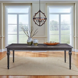 Liberty Furniture Paradise Valley Extendable Dining Set | Saddle Brown Oak, Saddle Brown