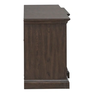 Liberty Furniture Paradise Valley Wood 78-Inch Entertainment Console w/2 Drawers & 2 Doors, Saddle Brown