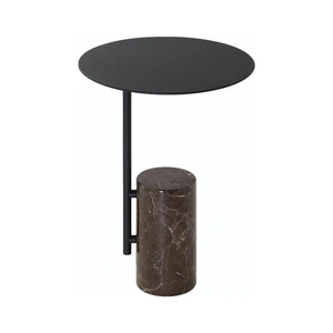 Mobital Butler Round Steel/Marble End Table