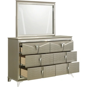 Galaxy Home Furnishings Samantha 6-Drawer Wood Veneer Dresser