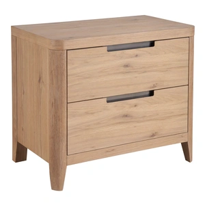 Universal Furniture Walker Wood Nightstand w/2 Drawers, Organic Natural Oak