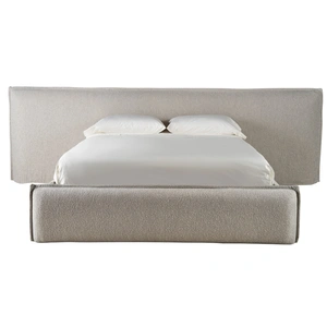 Universal Furniture Lux Fabric Platform Bed, King Size in Medina Pebble