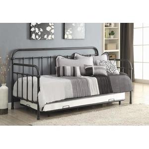 Coaster Livingston Metal Daybed with Trundle, Dark Bronze