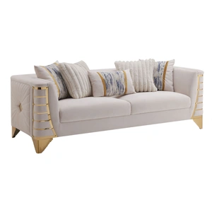 Cosmos Furniture Tanya Fabric Living Room Sofa, Tan