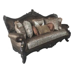 Cosmos Furniture Aroma Fabric Sofa, Cherry