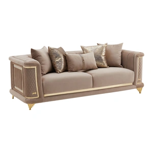 Cosmos Furniture Kate Fabric Living Room Set, Mauve