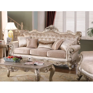 Cosmos Furniture Emily Fabric Sofa, Silver
