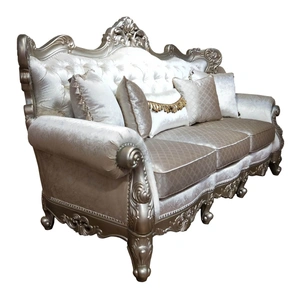 Cosmos Furniture Emily Fabric Sofa, Silver