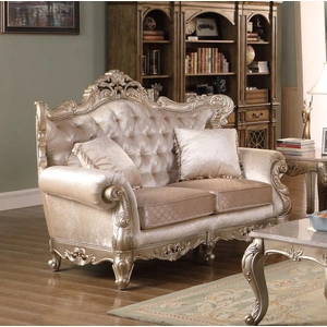 Cosmos Furniture Emily Fabric Living Room Set, Silver