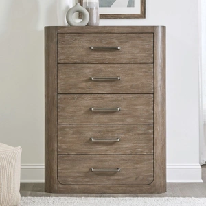 Liberty Furniture South Bend Wood Chest w/5 Drawers, Burnished Clay