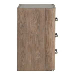 Liberty Furniture South Bend Wood Nightstand w/Charging Station & 3 Drawers, Burnished Clay