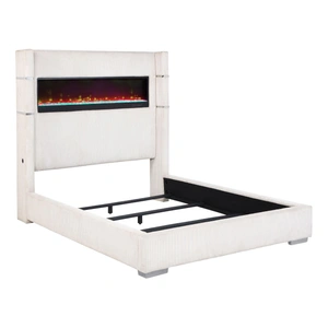 Coaster Tisdall Upholstered Queen Flame Visualizer Bed