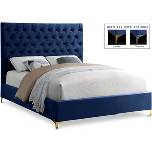 Meridian Furniture Cruz Velvet Bed