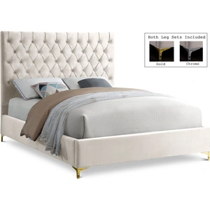 Meridian Furniture Cruz Velvet Bed
