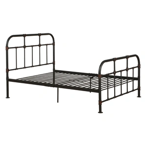 ACME Nicipolis Metal Bed, Full Size, Sandy Gray