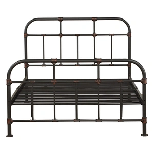 ACME Nicipolis Metal Bed, Full Size, Sandy Gray
