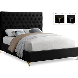 Meridian Furniture Cruz Velvet Bed