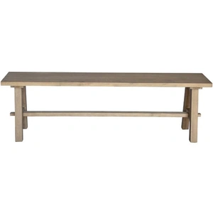 NPD (New Pacific Direct) Bedford 59-inch Wood Bench w/A Base, Brushed Smoke